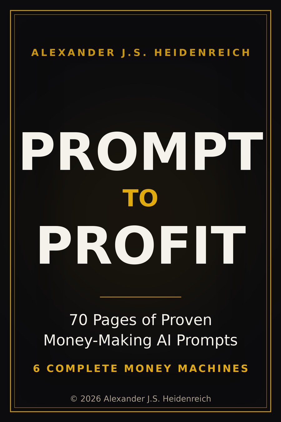 Prompt to Profit — book cover
